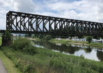 weser radweg fluss brücke