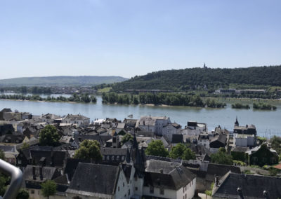 Rhein Radweg Ausblick Seilbahn Rüdesheim