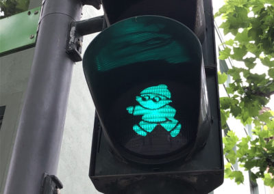Rhein Radweg Mainz Mainzelmännchen